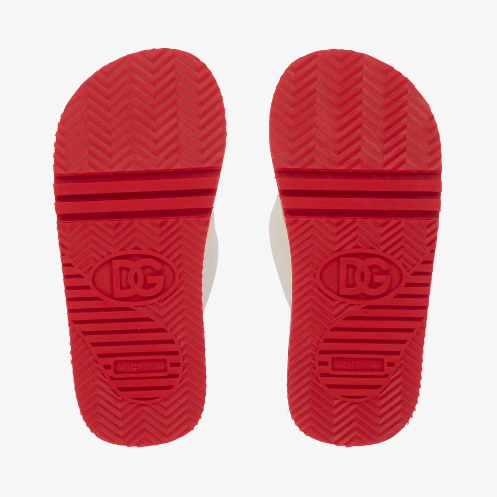 Dolce & Gabbana-Teen Boys Hawaiian Print Flip Flops | Childrensalon Outlet