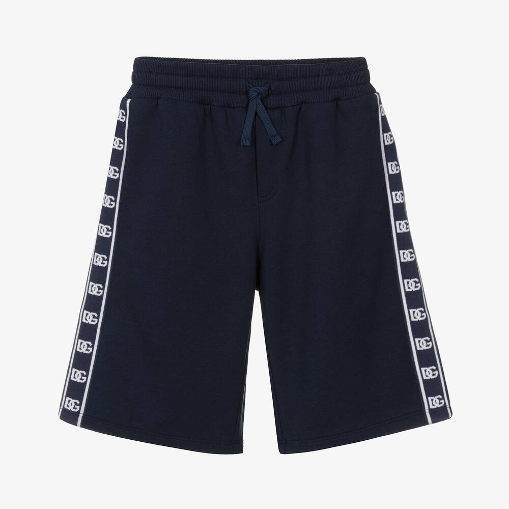 Dolce & Gabbana - Navyblaue Teen DG Baumwollshorts | Childrensalon