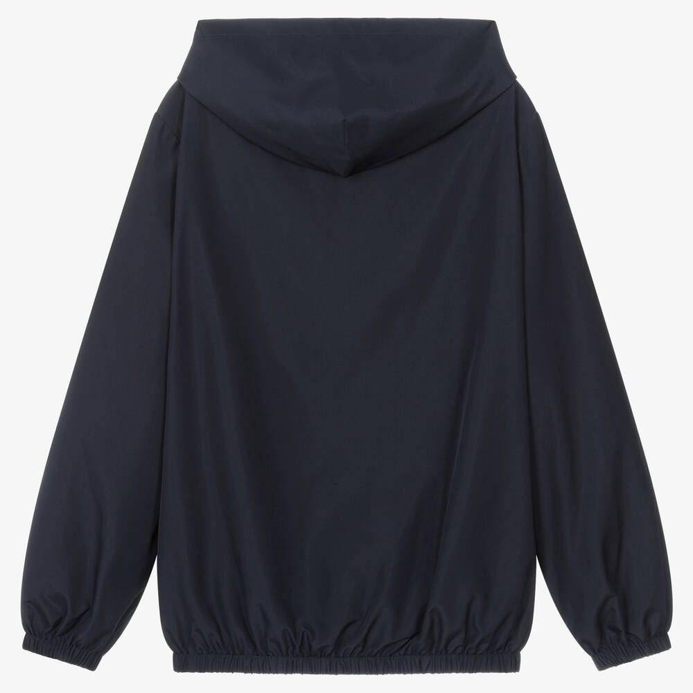 Dolce & Gabbana-Синяя куртка с капюшоном | Childrensalon Outlet