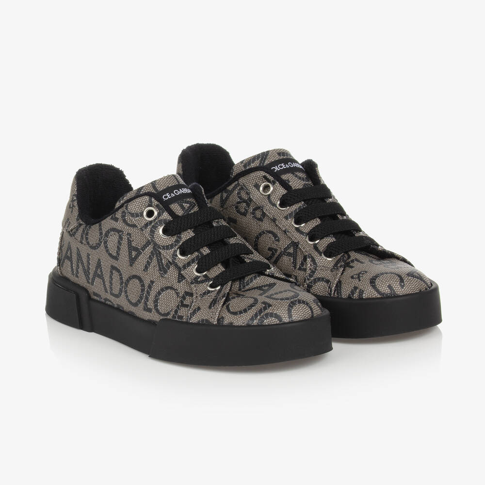 Dolce & Gabbana - Beschichtete Teen Jacquard-Sneakers | Childrensalon