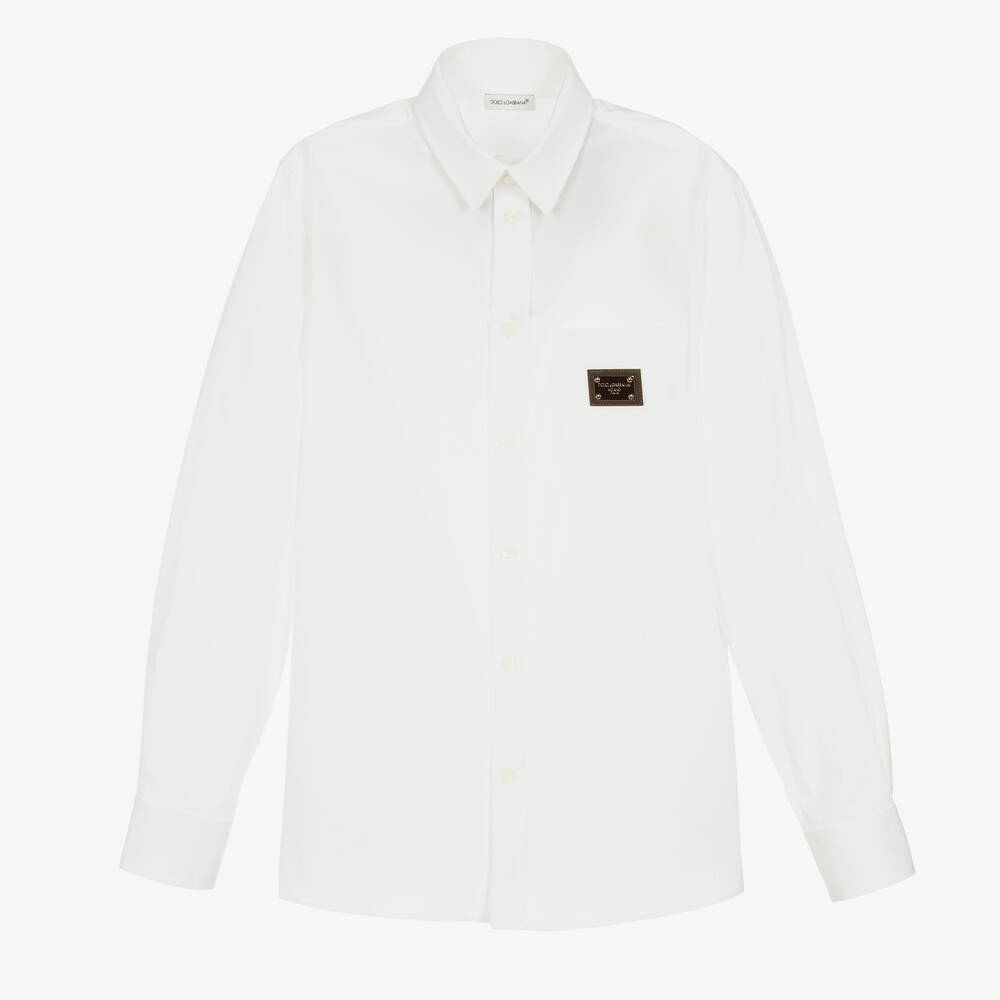 Chemise blanche popeline de coton