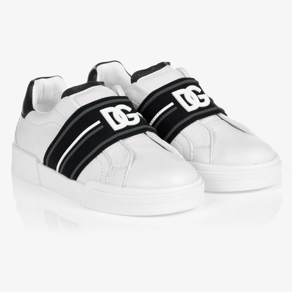 Dolce & Gabbana - Teen Boys White Trainers | Childrensalon