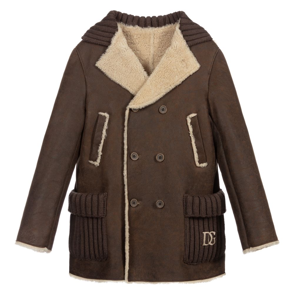 Dolce and gabbana new arrivals shearling jacket