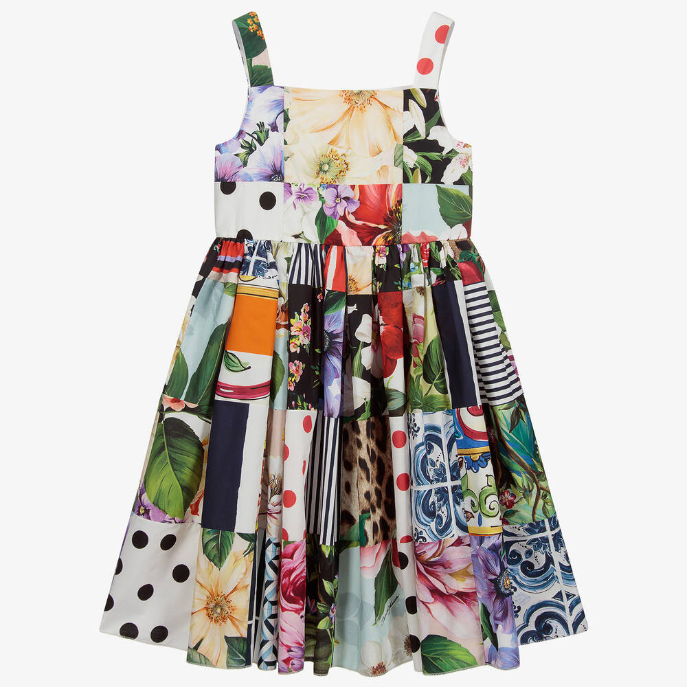 Dolce & Gabbana - Robe patchwork en coton Ado | Childrensalon