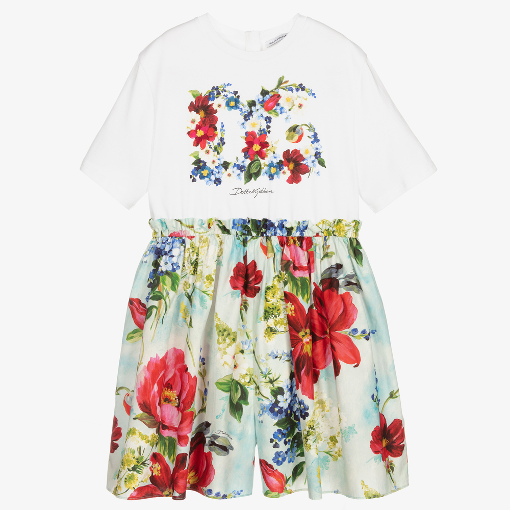 Dolce & Gabbana - Teen Garden Print Playsuit | Childrensalon