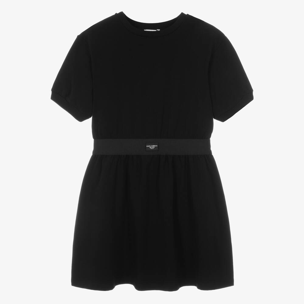 Robe noire jersey on sale