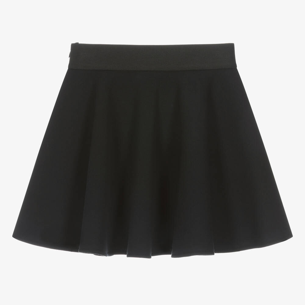 Dolce & Gabbana - Teen Girls Black Cotton Jersey Skater