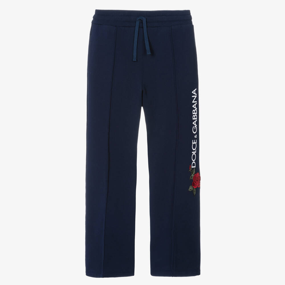 Dolce & Gabbana - Blaue Teen Baumwoll-Jogginghose | Childrensalon