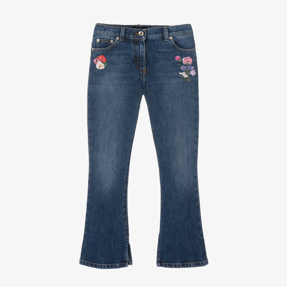 Dolce & Gabbana - Jean évasé en denim ado fille | Childrensalon