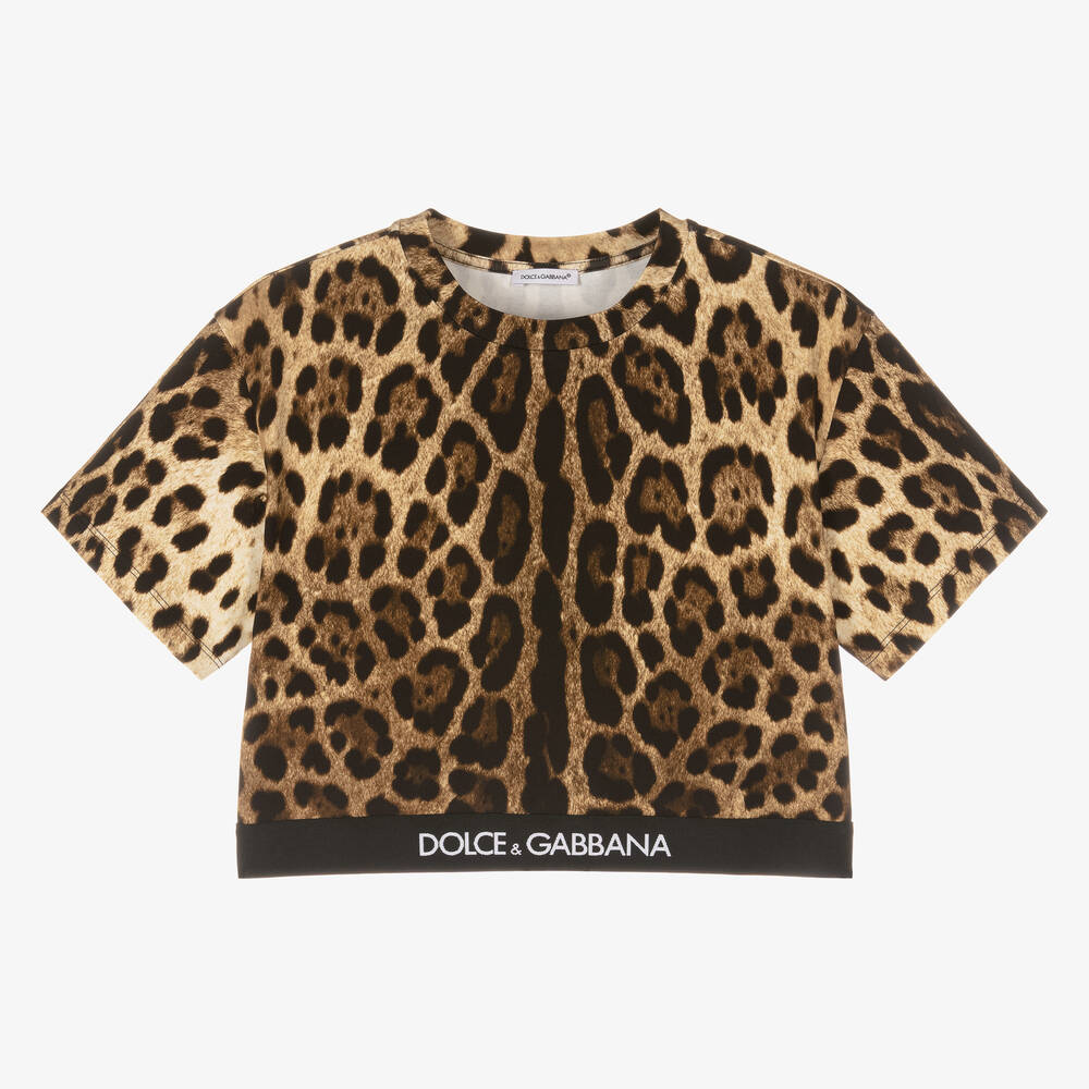 Dolce gabbana leopard deals t shirt