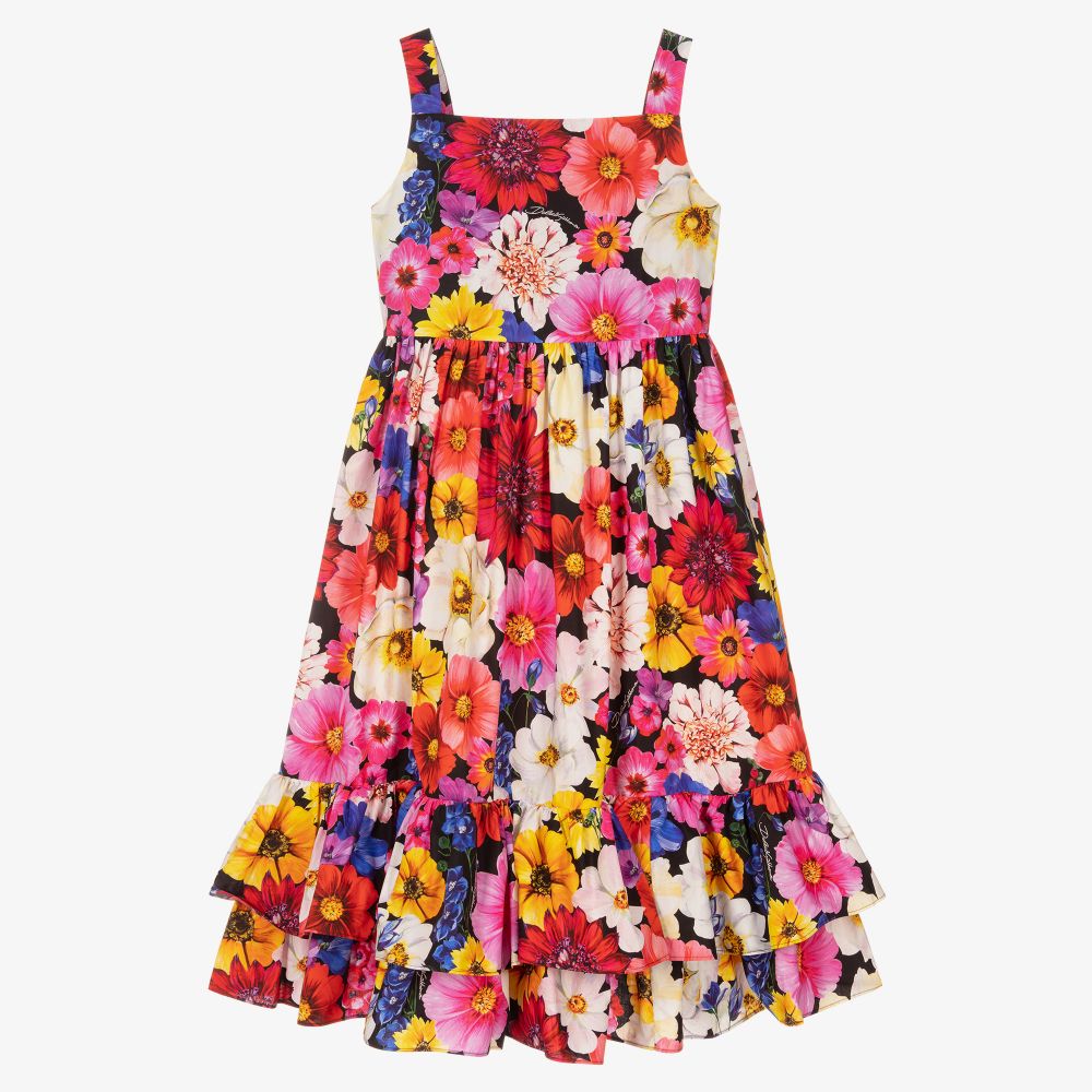 Dolce & Gabbana - Teen Girls Garden Floral Dress | Childrensalon