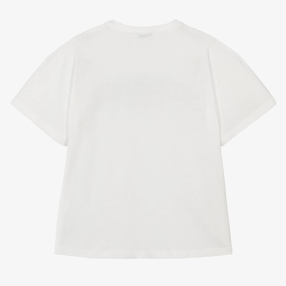 Dolce & Gabbana-Teen Girls Glitter Logo Tee | Childrensalon Outlet