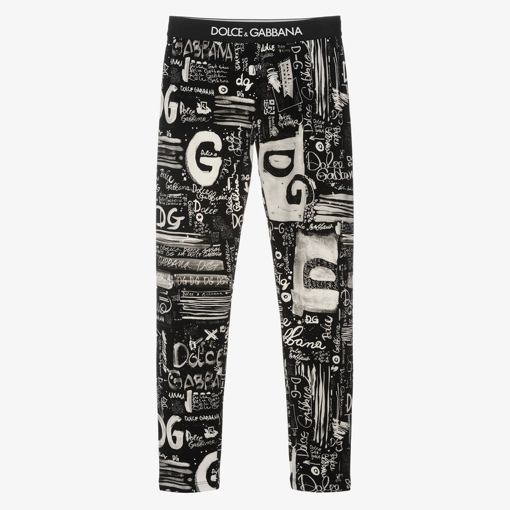 Dolce & Gabbana - Teen Graffiti-Leggings (M) | Childrensalon