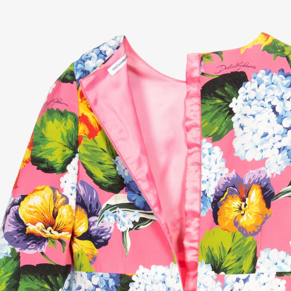 Dolce & Gabbana-Платье с гортензиями для девочек-подростков | Childrensalon Outlet