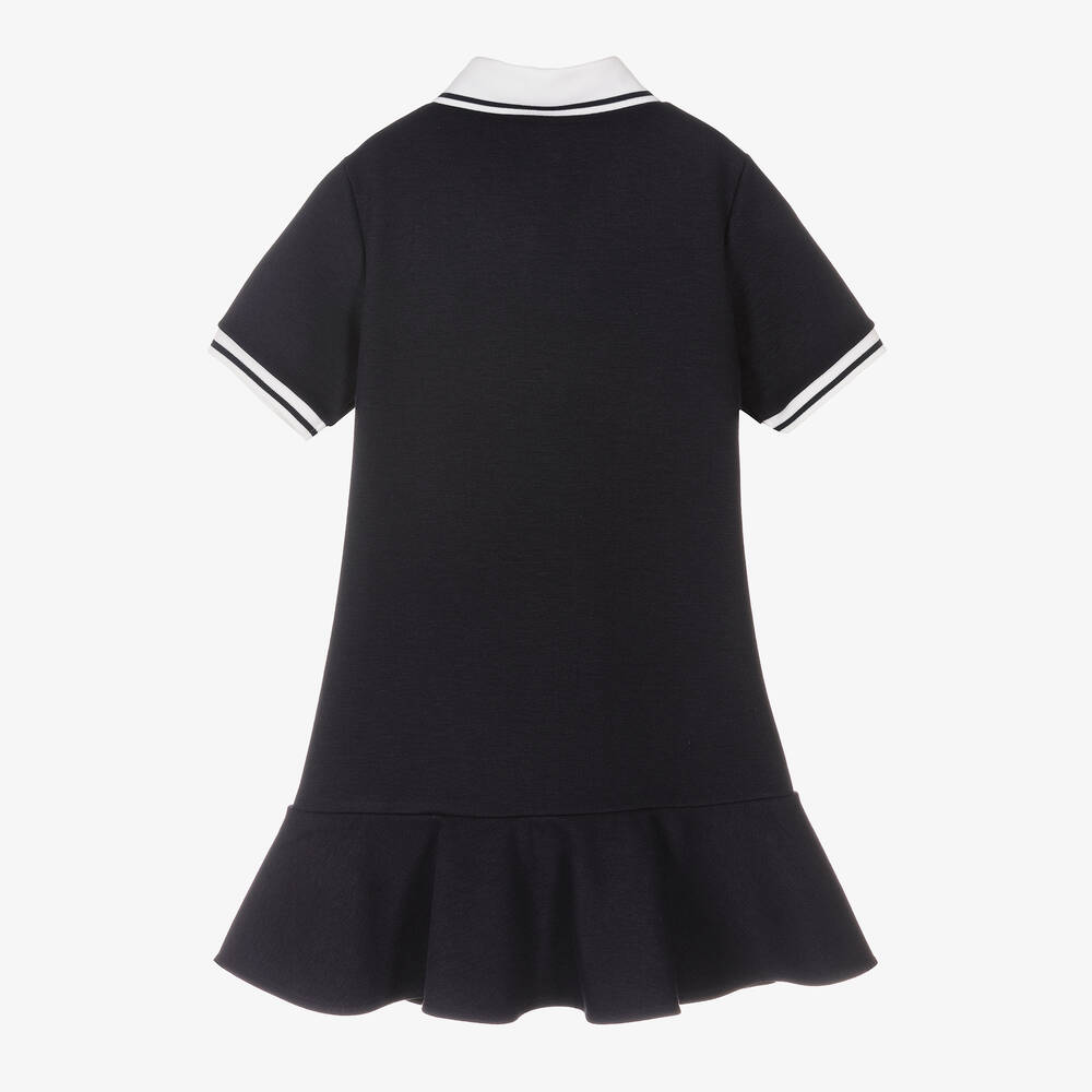 Dolce Gabbana Teen Girls Navy Blue Polo Dress Childrensalon