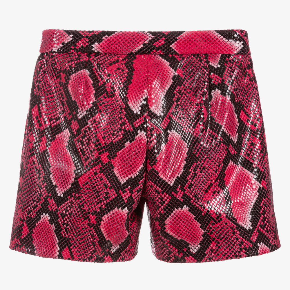Dolce & Gabbana-Teen Girls Pink & Black Shorts | Childrensalon Outlet