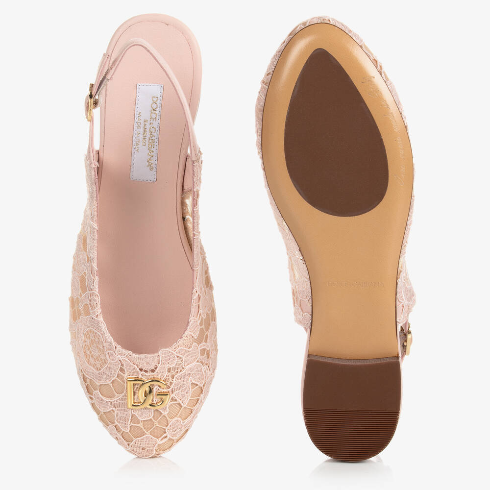  دولتشي آند غابانا-بمب تينز بناتي دانتيل لون زهري | Childrensalon Outlet