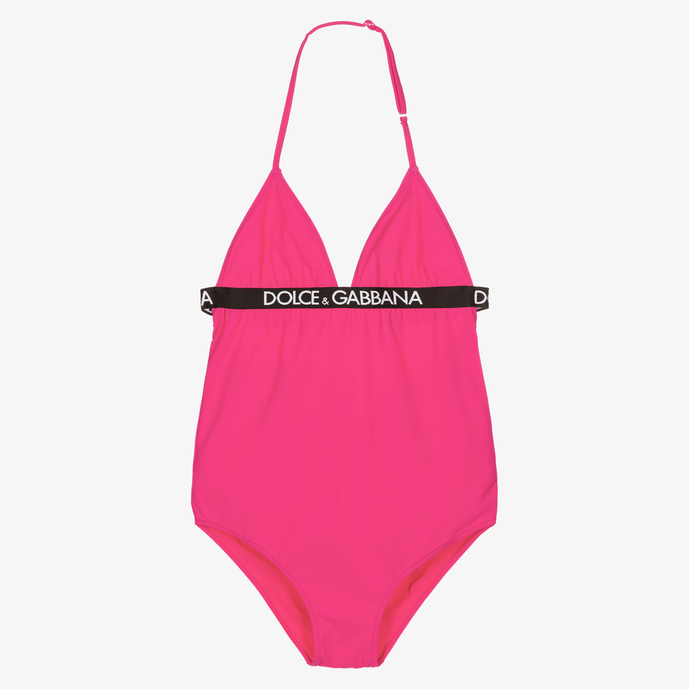 Dolce & Gabbana - Maillot de bain rose Ado fille | Childrensalon