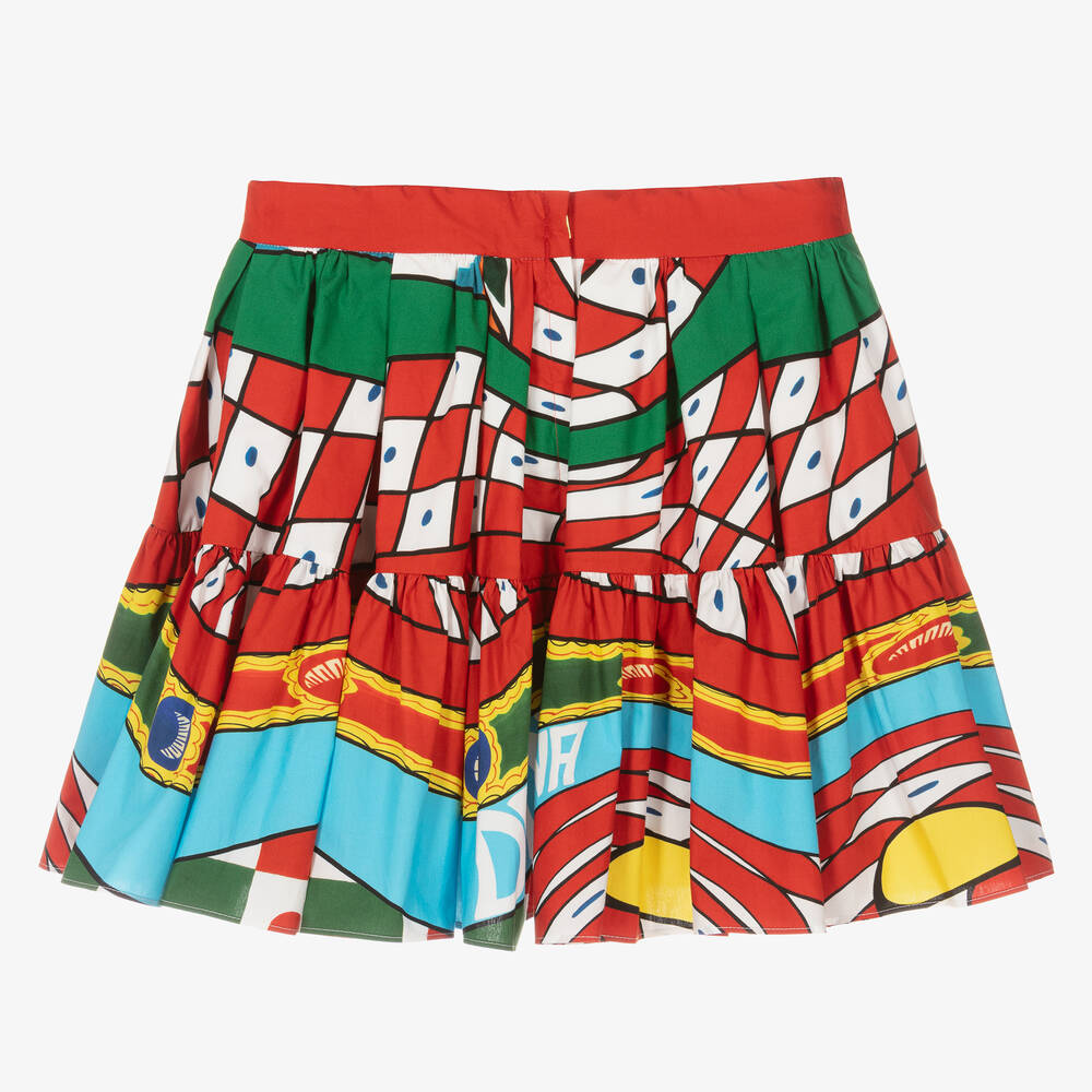 Dolce & Gabbana - Teen Girls Red Cotton Carretto Skirt
