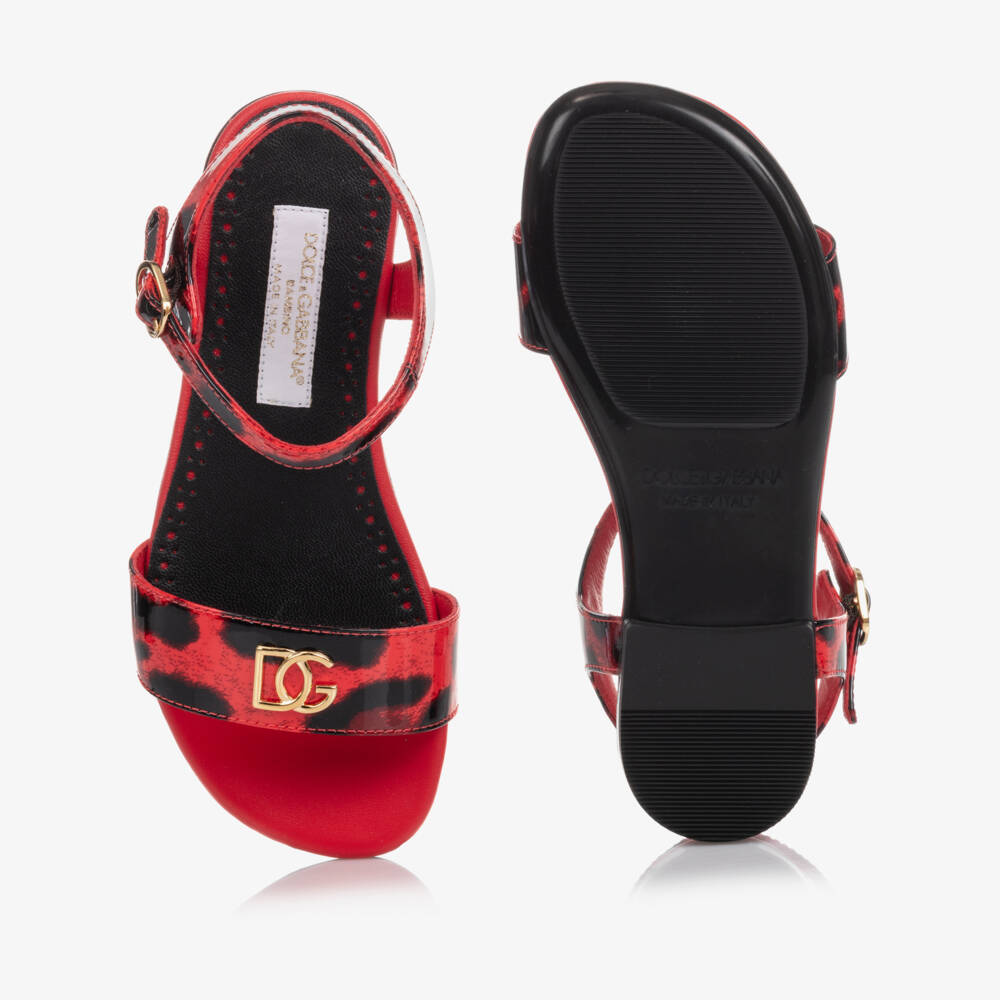 Dolce & Gabbana-Teen Girls Red Sandals | Childrensalon Outlet