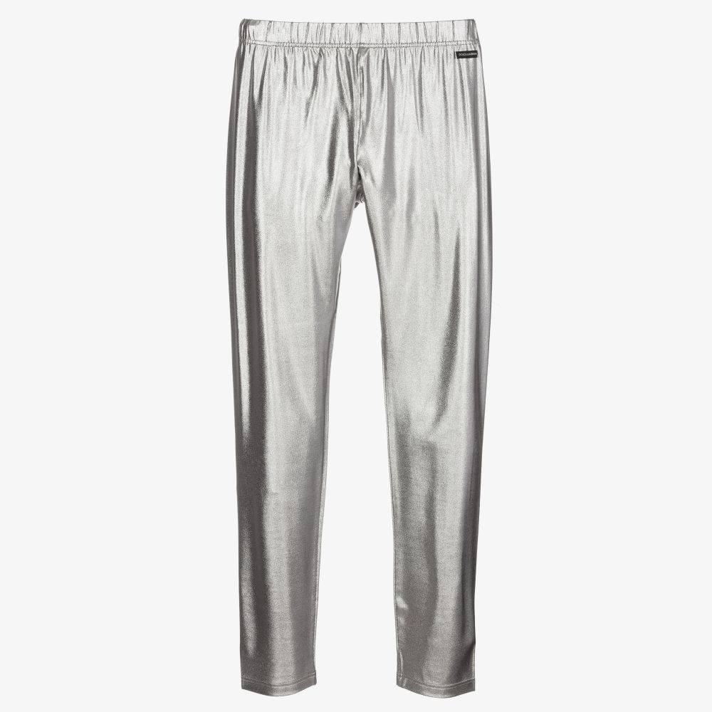 Dolce & Gabbana - Teen Girls Silver Leggings | Childrensalon