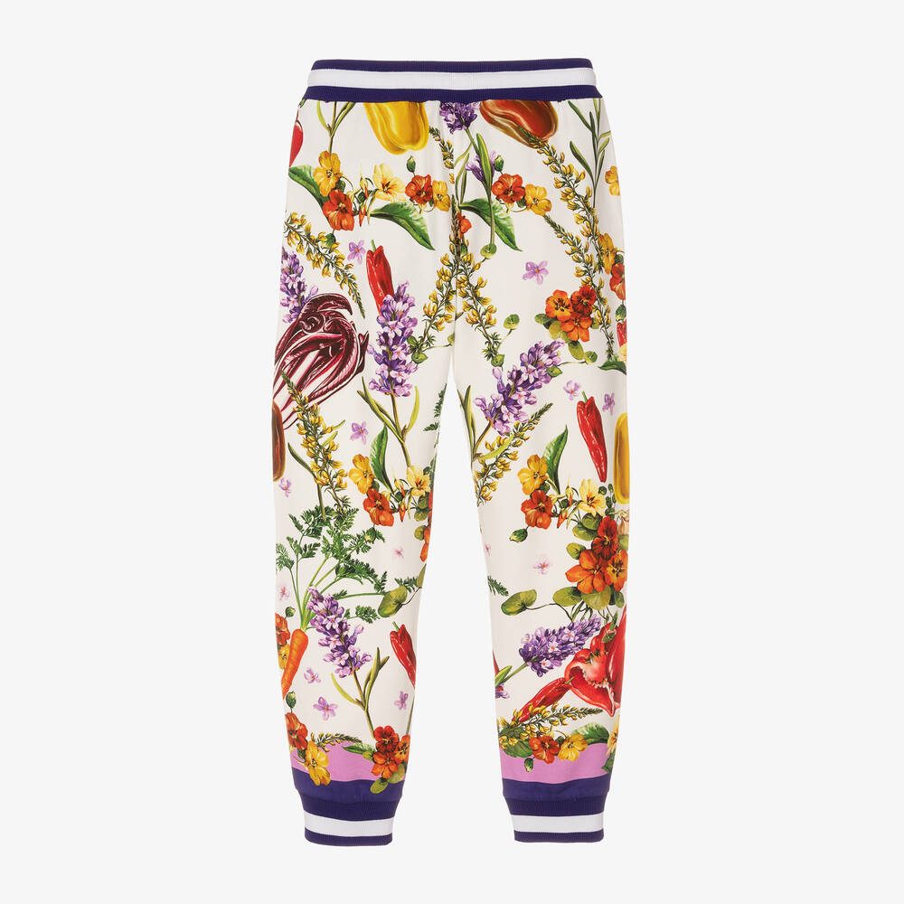 Dolce & Gabbana-جوغرز تينز بناتي قطن لون أبيض | Childrensalon Outlet