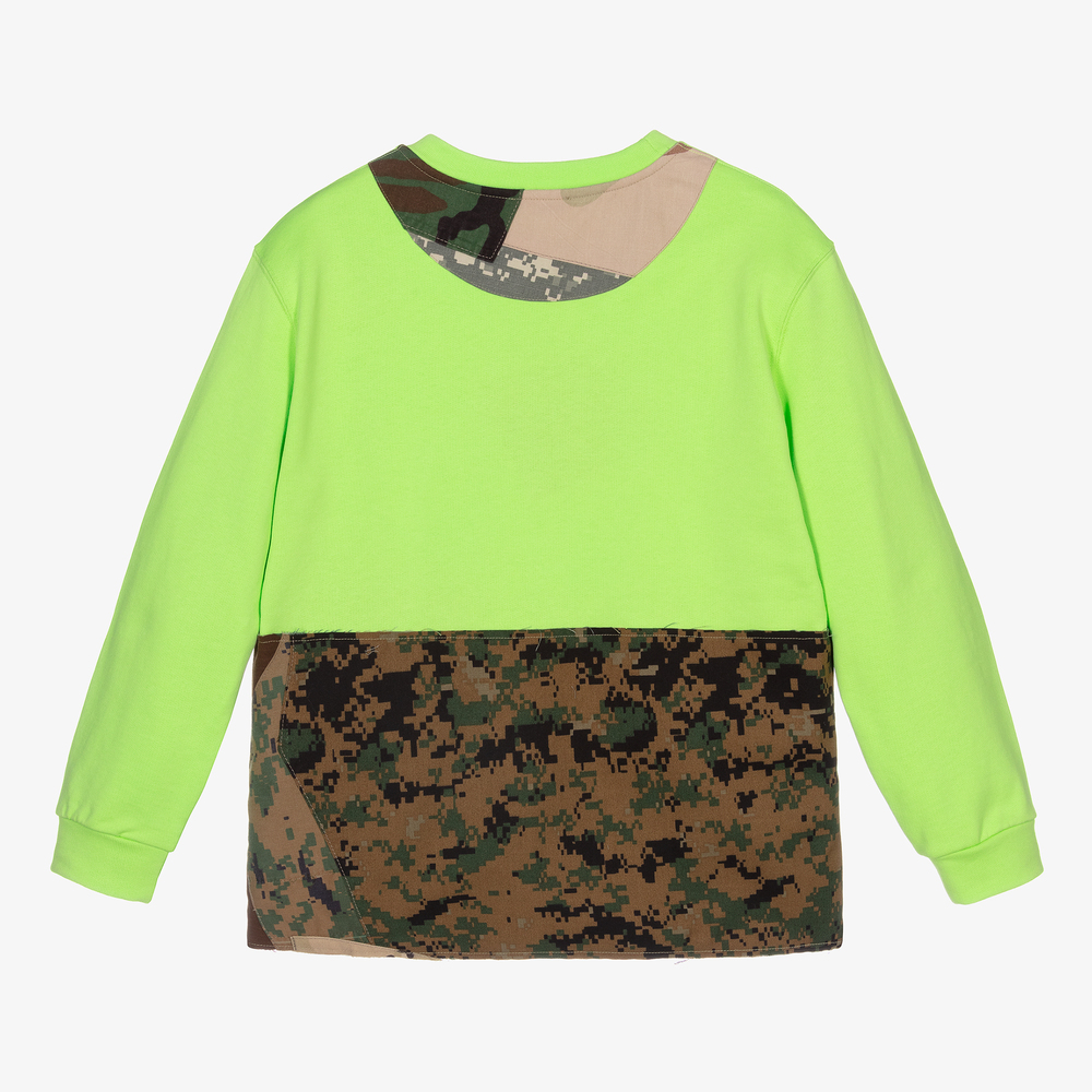 Dolce & Gabbana-Зеленый хлопковый свитшот для подростков | Childrensalon Outlet