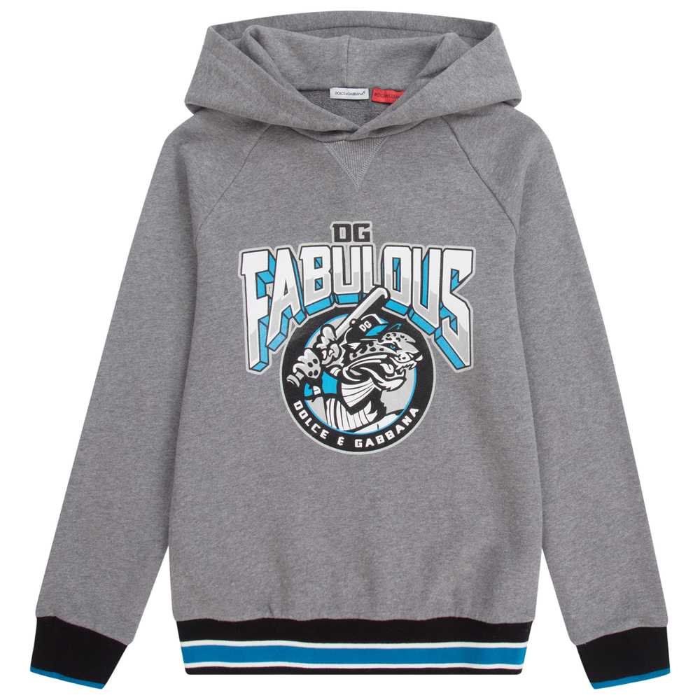 Dolce and gabbana grey hoodie shop