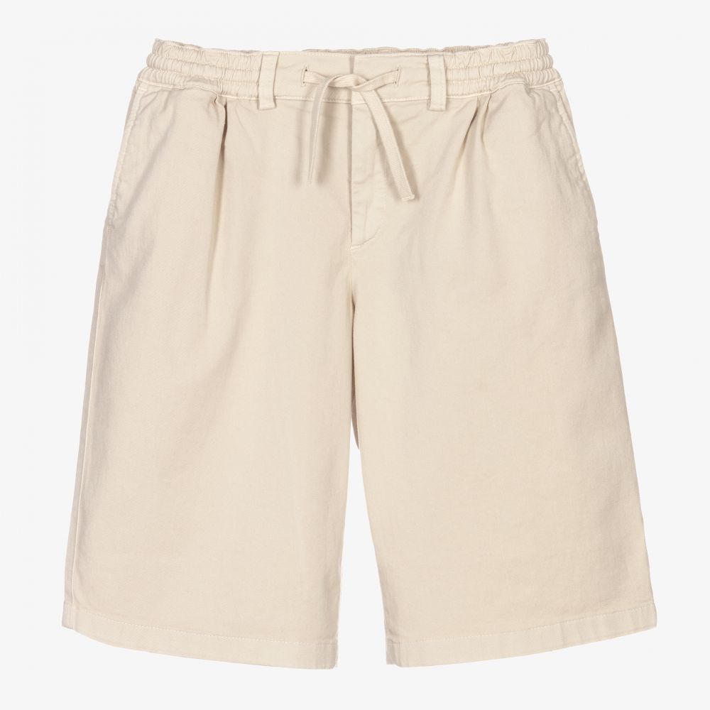 Dolce & Gabbana-Teen Ivory Cotton Shorts | Childrensalon Outlet