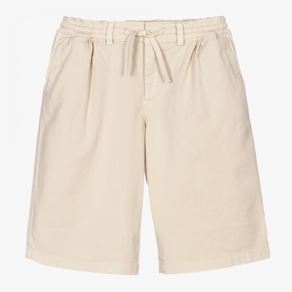 Dolce & Gabbana - Elfenbeinfarbene Teen Baumwollshorts | Childrensalon