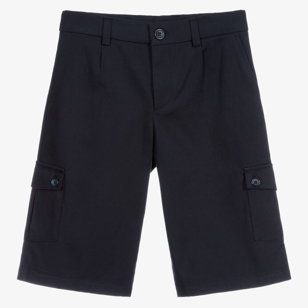 Dolce & Gabbana - Teen Navy Blue Cargo Shorts | Childrensalon