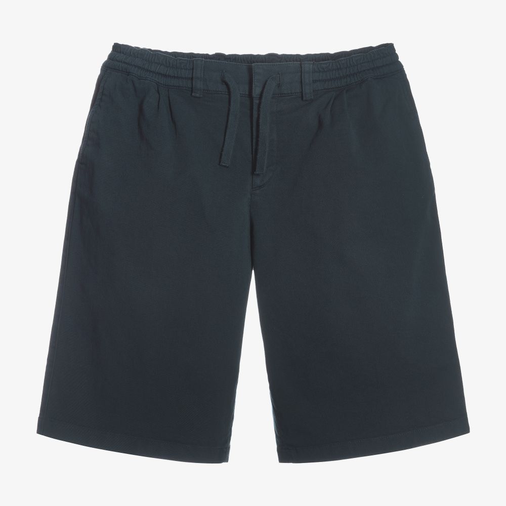 Dolce & Gabbana-Teen Navy Blue Cotton Shorts | Childrensalon Outlet