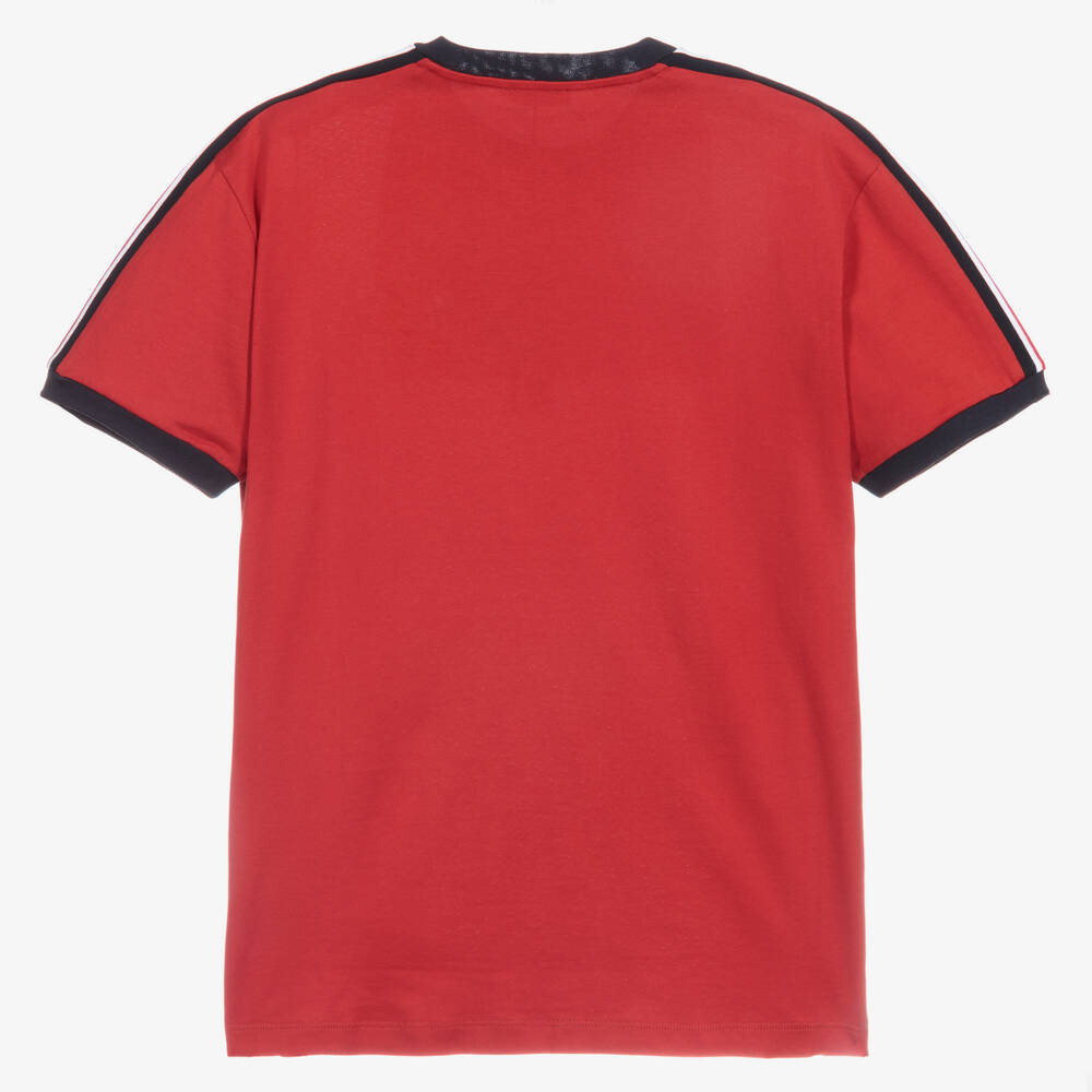 Dolce & Gabbana-Teen Red Logo T-Shirt | Childrensalon Outlet