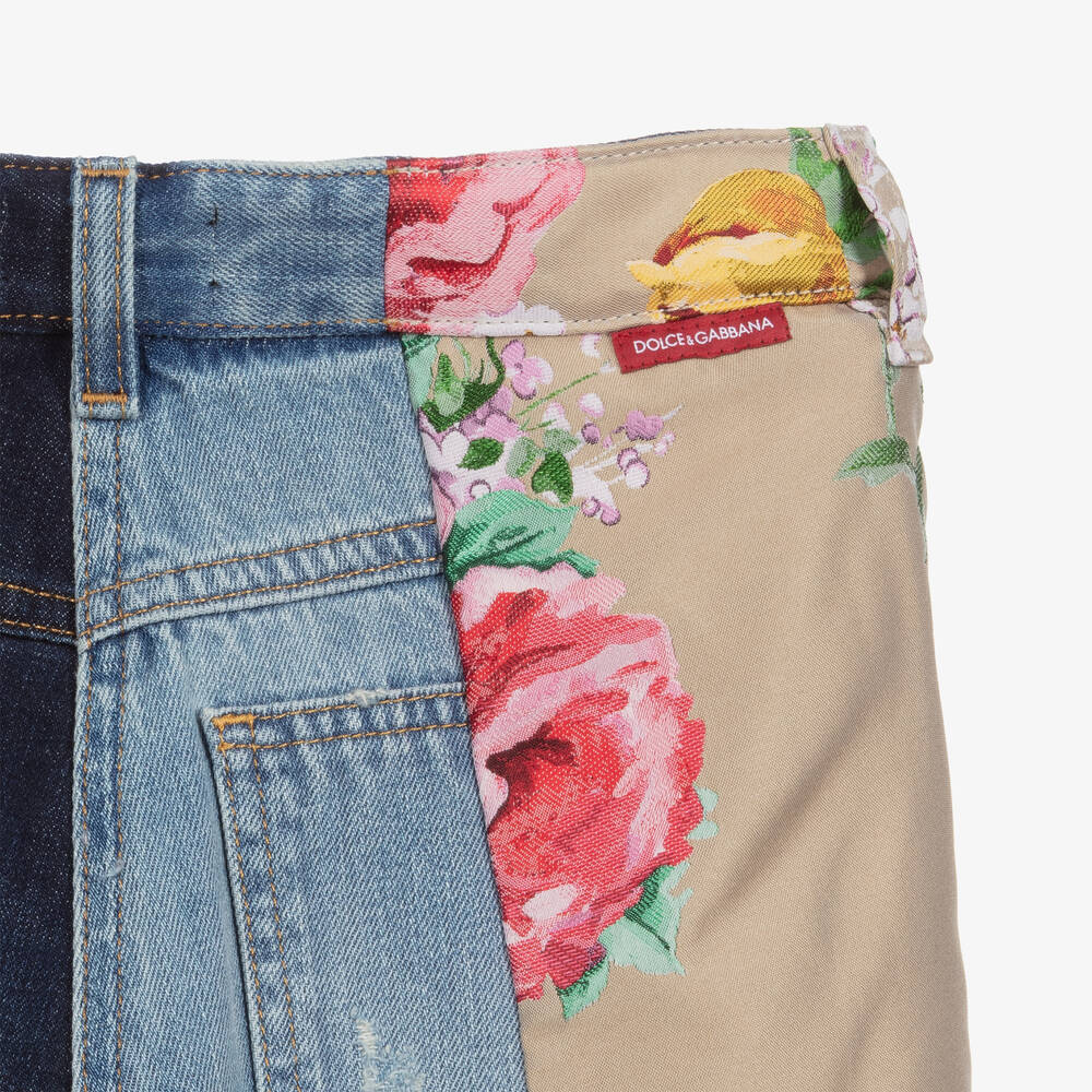 Dolce & Gabbana-Teen Regular-Fit Denim Shorts | Childrensalon Outlet