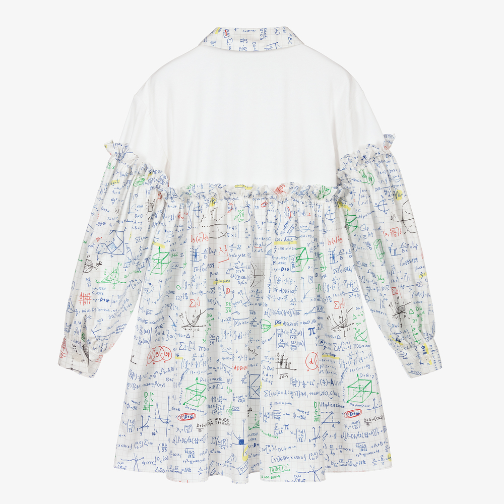Dolce & Gabbana-Teen White Algebra Dress | Childrensalon Outlet