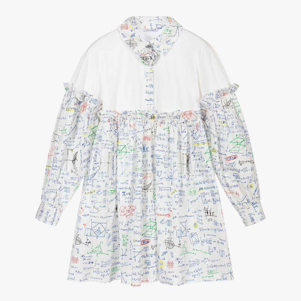 Dolce & Gabbana - Teen White Algebra Dress | Childrensalon