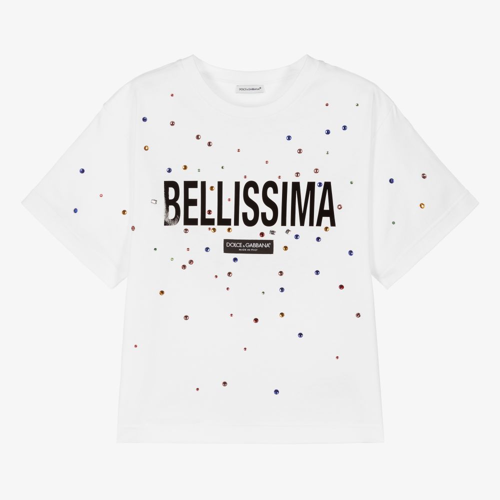 Dolce gabbana best sale white t shirt