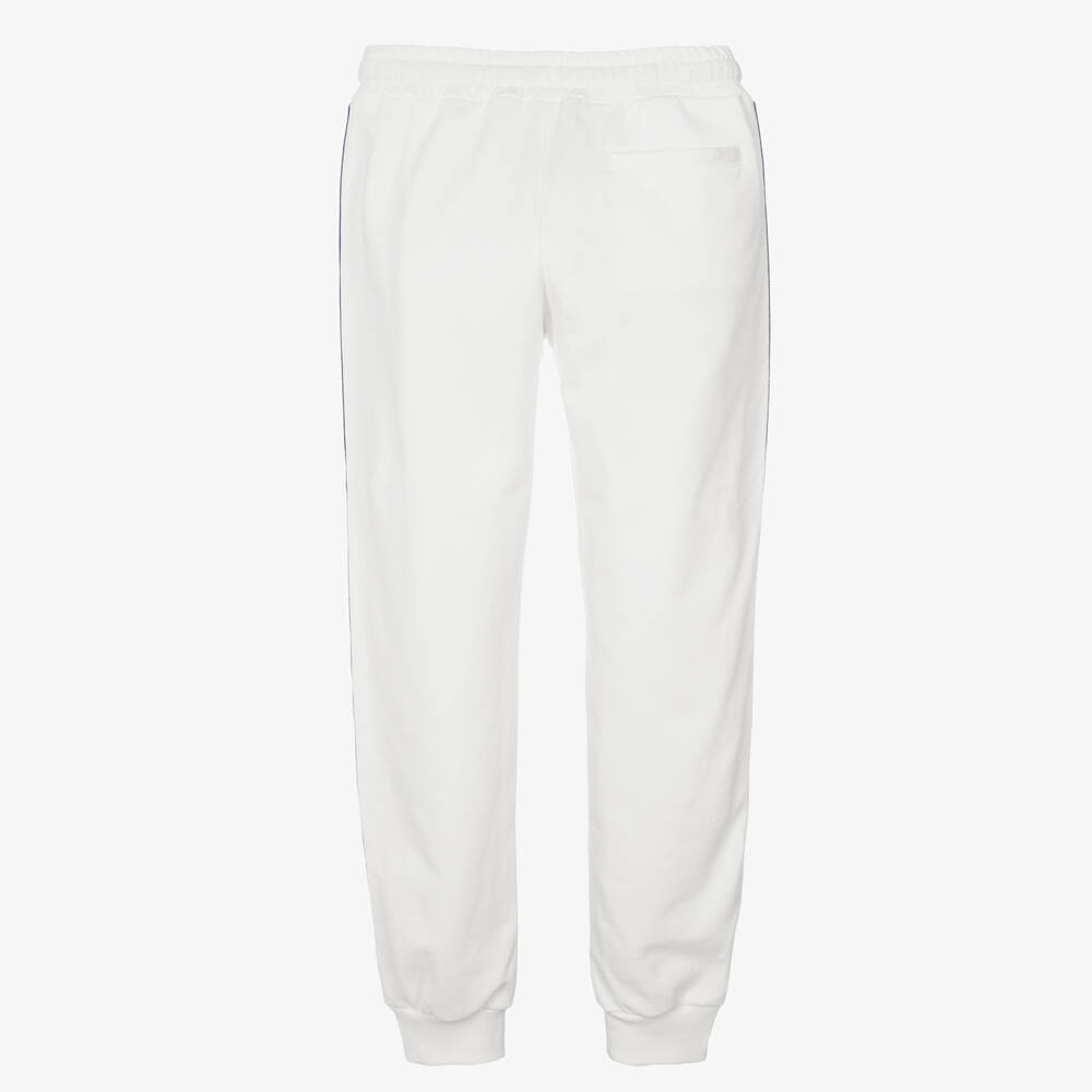 Dolce & Gabbana-Teen White Logo Tape Joggers | Childrensalon Outlet