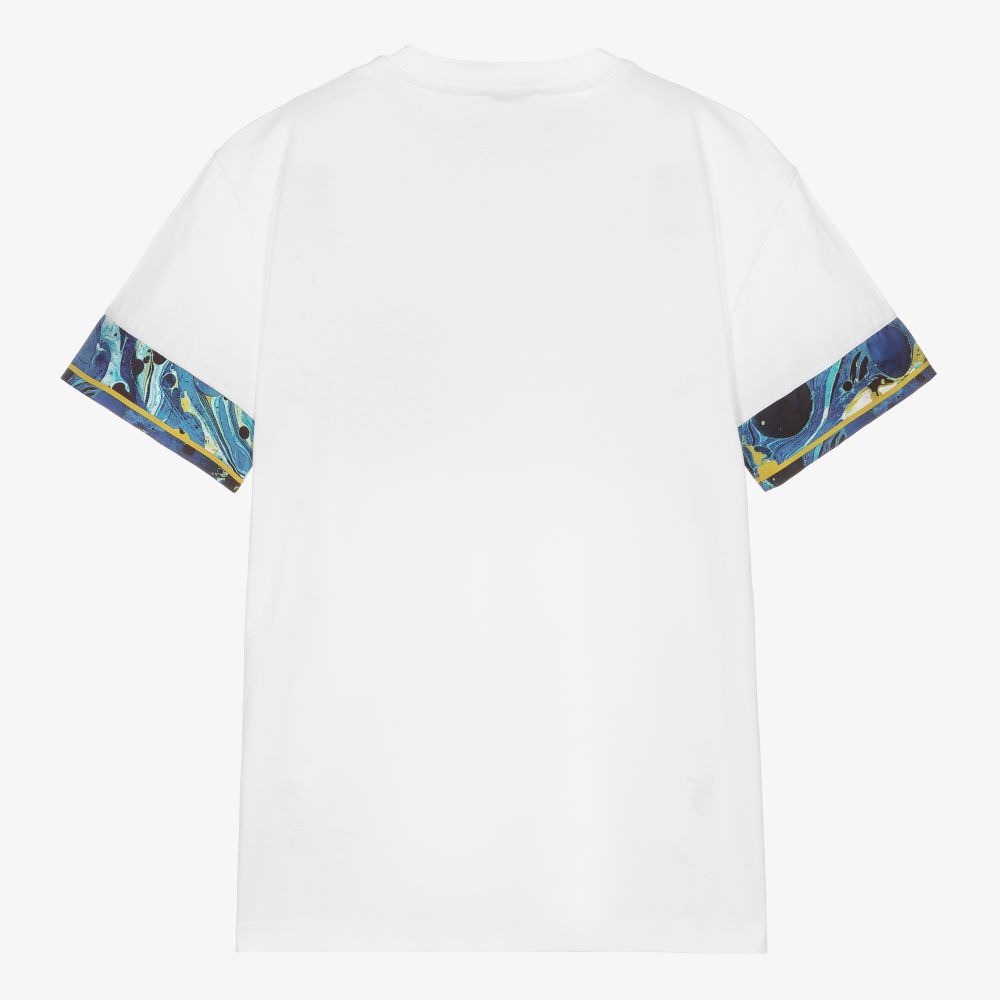 Dolce & Gabbana - Teen White Marble T-Shirt | Childrensalon Outlet