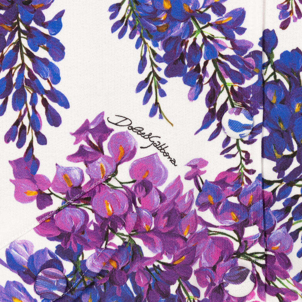 Dolce & Gabbana-Куртка-бомбер с глицинией для подростков | Childrensalon Outlet