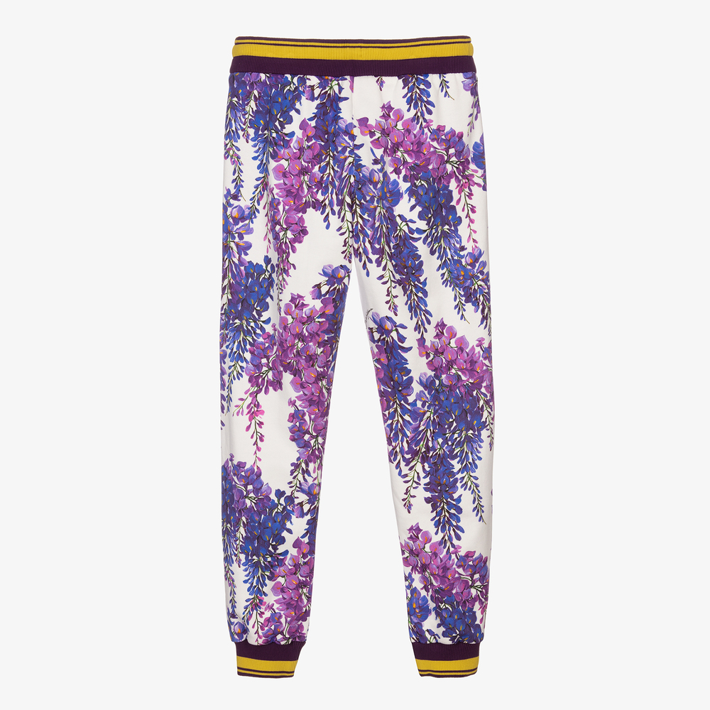 Dolce & Gabbana-Хлопковые джоггеры с глицинией для подростков | Childrensalon Outlet