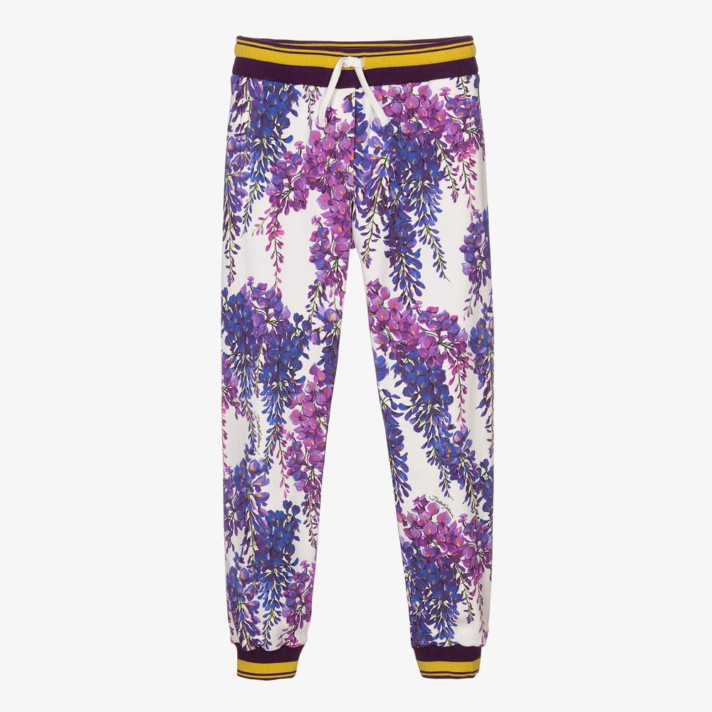 Dolce & Gabbana - Teen Wisteria Cotton Joggers | Childrensalon