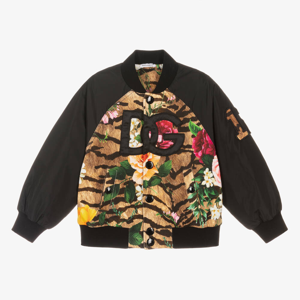 Dolce & Gabbana -  Tiger & Rose Bomber Jacket | Childrensalon