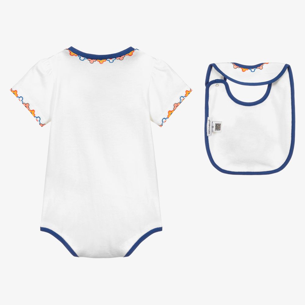 Dolce & Gabbana-White Carretto Bodyvest Set | Childrensalon Outlet