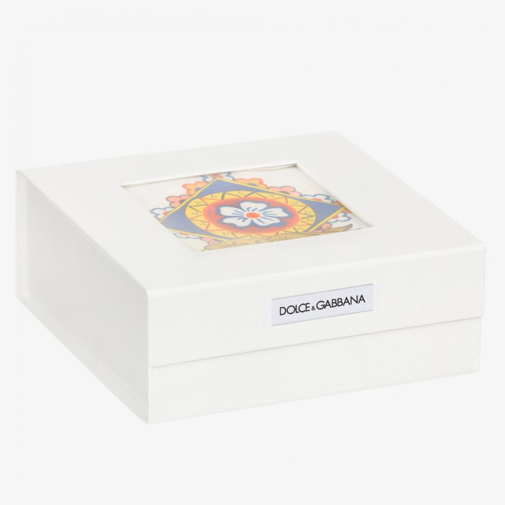 Dolce & Gabbana-White Carretto Bodyvest Set | Childrensalon Outlet