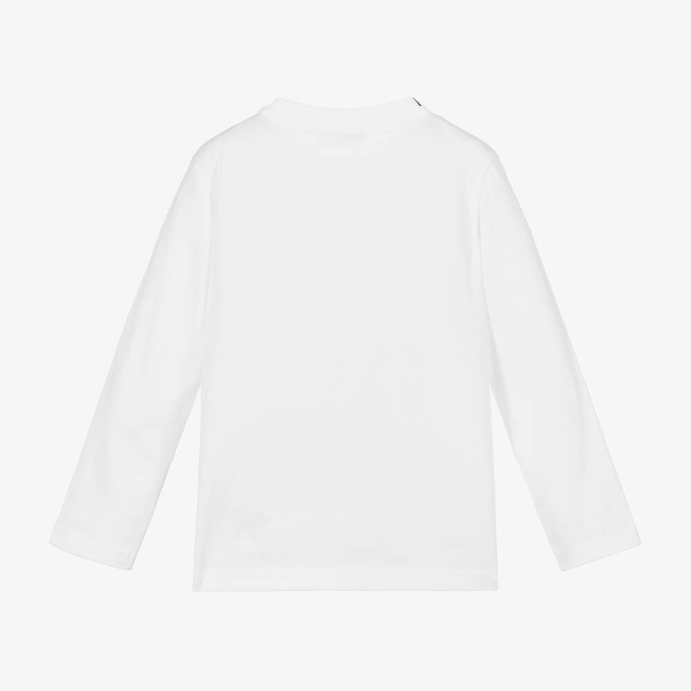 Dolce & Gabbana-Белый хлопковый топ с ежиком | Childrensalon Outlet