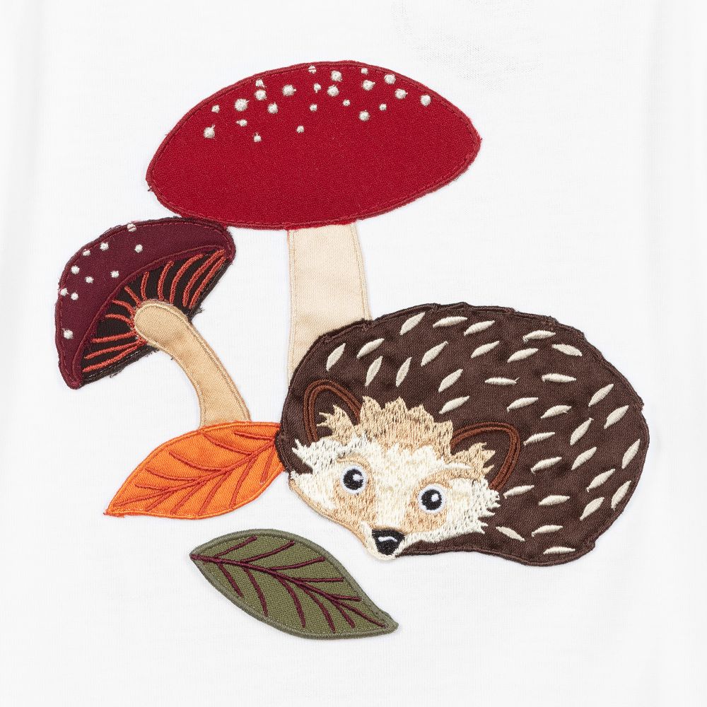 Dolce & Gabbana-Белый хлопковый топ с ежиком | Childrensalon Outlet