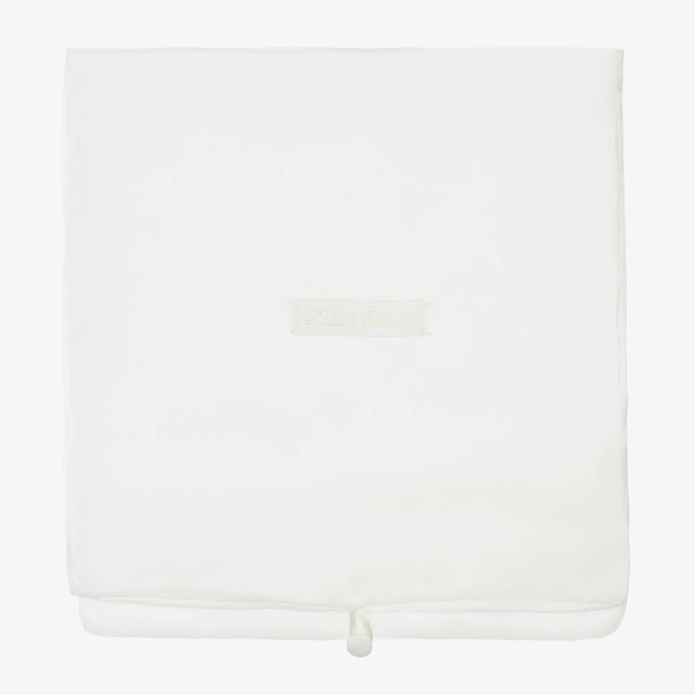 Dolce & Gabbana-بنطلون حرير شانتونج لون أبيض للأطفال | Childrensalon Outlet