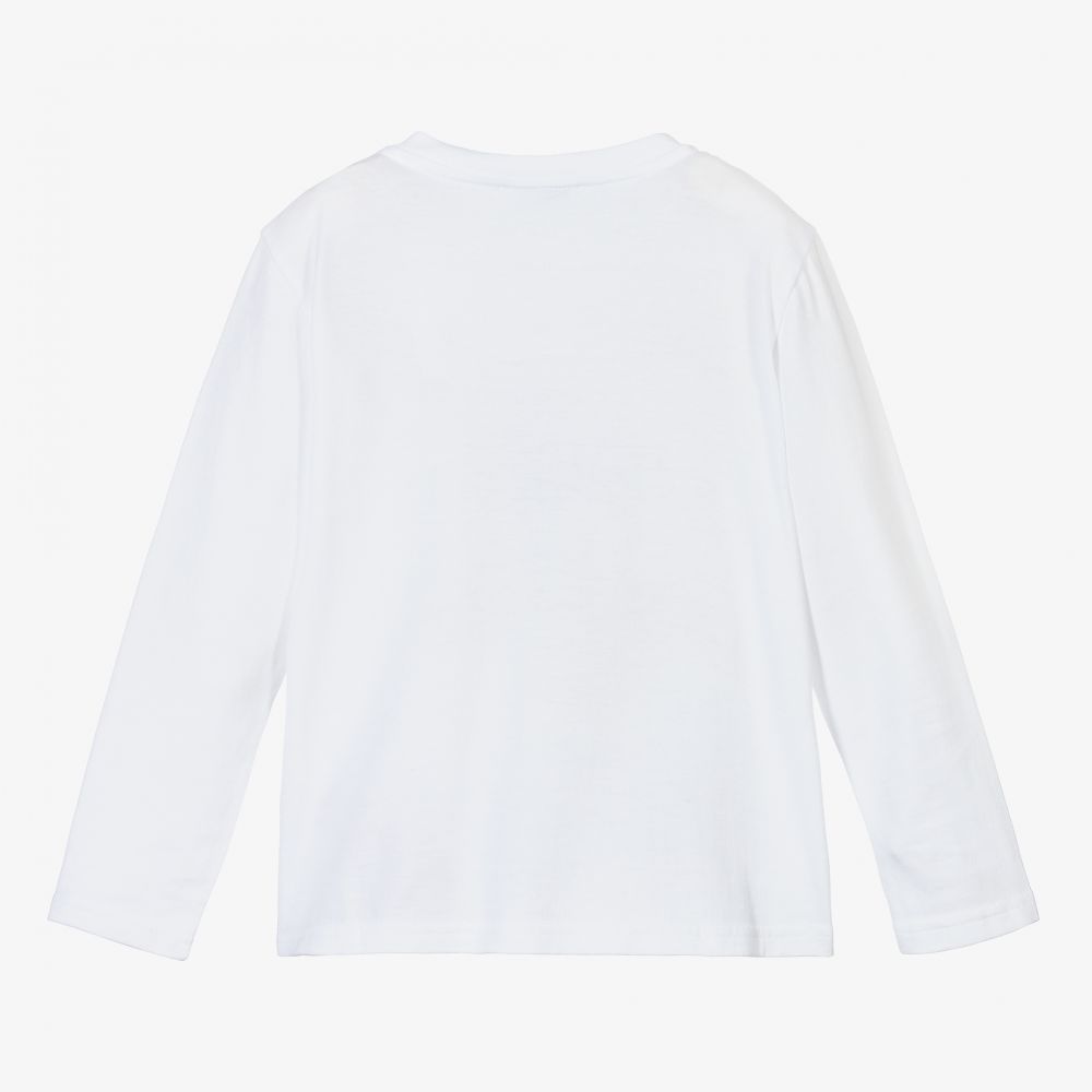 Dolce & Gabbana-White Supermodel Logo Top | Childrensalon Outlet