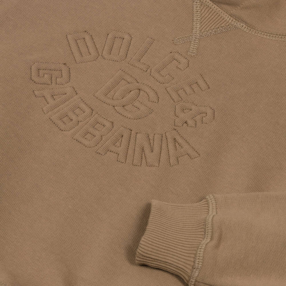 Dolce & Gabbana-هودي بني دافئ للأولاد الأنيقين | Childrensalon Outlet